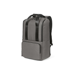 Polyester gerecyclede rugzak met laptopvak 18L kleur grijs