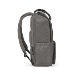 Polyester gerecyclede rugzak met laptopvak 18L kleur grijs derde weergave