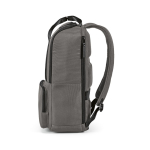 Polyester gerecyclede rugzak met laptopvak 18L kleur grijs vierde weergave