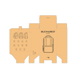 Polyester gerecyclede rugzak met laptopvak 18L