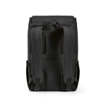 Synthetisch lederen rugzak met gewatteerd laptopvak 20L kleur zwart achter weergave