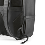 Synthetisch lederen rugzak met gewatteerd laptopvak 20L kleur zwart vijfde detail weergave