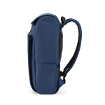 Synthetisch lederen rugzak met gewatteerd laptopvak 20L kleur blauw vierde weergave
