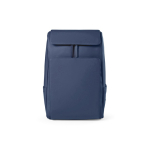 Synthetisch lederen rugzak met gewatteerd laptopvak 20L kleur blauw vooraanzicht