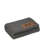 Deken van wol en gerecycled plastic met logopatch 270 g/m² hoofdweergave