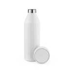 Fles van gerecycled roestvrij staal met ledindicatoren 650 ml kleur wit tweede weergave