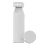 Fles van gerecycled roestvrij staal met ledindicatoren 650 ml kleur wit achter weergave
