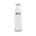 Dubbelwandige fles van gerecycled staal met wielvormige dop 750 ml hoofdweergave