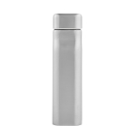 Lekvrije fles van gerecycled staal met industriële look 1 L kleur zilver derde weergave
