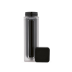 Fles van gerecycled plastic met exclusieve draaisluiting 500 ml kleur zwart tweede weergave