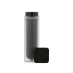 Fles van gerecycled plastic met exclusieve draaisluiting 500 ml kleur zwart derde weergave