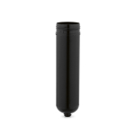 Fles van gerecycled plastic met exclusieve draaisluiting 500 ml kleur zwart vierde weergave
