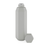 Lekvrije zeshoekige fles van gerecycled roestvrij staal 500 ml kleur grijs tweede weergave