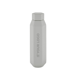Lekvrije zeshoekige fles van gerecycled roestvrij staal 500 ml hoofdweergave