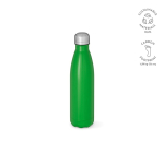 Gerecyclede roestvrij stalen fles met lekvrije dop 500ml kleur groen