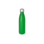 Gerecyclede roestvrij stalen fles met lekvrije dop 500ml kleur groen vooraanzicht