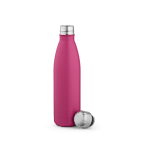 Gerecyclede roestvrij stalen fles met lekvrije dop 500ml kleur fuchsia tweede weergave