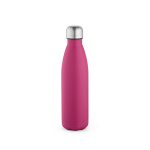 Gerecyclede roestvrij stalen fles met lekvrije dop 500ml kleur fuchsia vooraanzicht