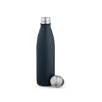 Gerecyclede roestvrij stalen fles met lekvrije dop 500ml kleur marineblauw tweede weergave