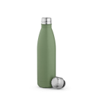 Gerecyclede roestvrij stalen fles met lekvrije dop 500ml kleur pastel groen tweede weergave