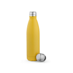 Gerecyclede roestvrij stalen fles met lekvrije dop 500ml kleur donkergeel tweede weergave