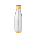 Fles van gerecycled roestvrij staal met bamboe dop 750 ml hoofdweergave