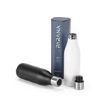 Fles van gerecycled roestvrij staal met UV-lichtdop 520 ml