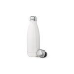 Roestvrijstalen fles met druppelvrije dop 400ml kleur wit tweede weergave