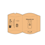 Wandlader van gerecycled kunststof met USB-A- en USB-C-poort 20 W