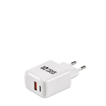 Wandlader van gerecycled kunststof met USB-A- en USB-C-poort 20 W hoofdweergave