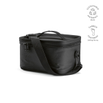 Koeltas van gerecycled plastic met dubbele draaggreep 7,5 L kleur zwart
