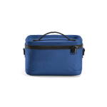 Koeltas van gerecycled plastic met dubbele draaggreep 7,5 L kleur blauw vooraanzicht