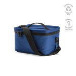 Koeltas van gerecycled plastic met dubbele draaggreep 7,5 L kleur blauw