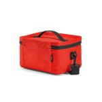 Koeltas van gerecycled plastic met dubbele draaggreep 7,5 L kleur rood tweede weergave