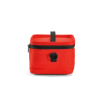 Koeltas van gerecycled plastic met dubbele draaggreep 7,5 L kleur rood vierde weergave