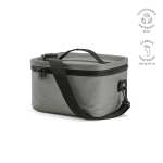 Koeltas van gerecycled plastic met dubbele draaggreep 7,5 L kleur grijs