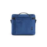 Isolerende koelbox van gerecycled kunststof met brede opening 10 L kleur blauw achter weergave