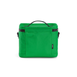 Isolerende koelbox van gerecycled kunststof met brede opening 10 L kleur groen achter weergave