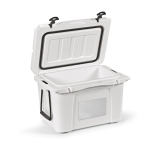 Koelbox van gerecycled kunststof met dubbele wand 35 L kleur wit tweede weergave