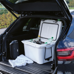 Koelbox van gerecycled kunststof met dubbele wand 35 L kleur wit sfeerweegave