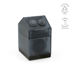 3-in-1-powerbank van 5.000 mAh met oordopjes en speaker van 5 W kleur zwart