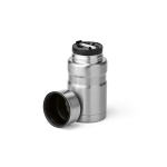 Thermos lunchpot van gerecycled staal met opvouwbare lepel 740 ml kleur zilver vijfde weergave
