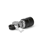Voedselpot van gerecycled staal met dubbele wand 500 ml kleur zwart vierde weergave