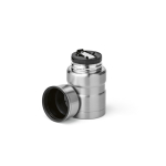 Voedselpot van gerecycled staal met dubbele wand 500 ml kleur zilver derde weergave