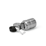Voedselpot van gerecycled staal met dubbele wand 500 ml kleur zilver vierde weergave