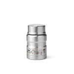 Voedselpot van gerecycled staal met dubbele wand 500 ml kleur zilver