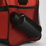 Sporttas in RPET met reflecterende zwarte riemen kleur rood tweede weergave