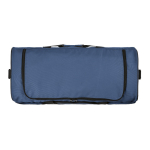 Waterdichte sporttas van ecokunststof met verborgen vak 50 L kleur blauw tweede detail weergave