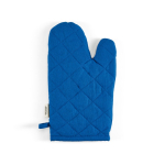 Keukenhandschoen van gerecycled katoen 220 g/m² kleur blauw achter weergave