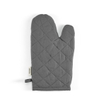 Keukenhandschoen van gerecycled katoen 220 g/m² kleur grijs achter weergave